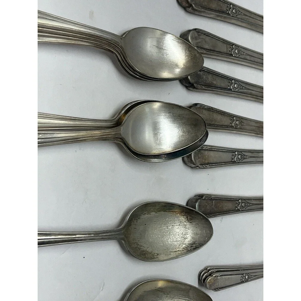 Rogers Silverplate Flatware Silverware Memory Hiawatha 50 Pc Service For 8 Plus